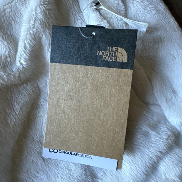 NWT! North Face Osito Half Zip-Womens MEDIUM Silken Fleece Jacket Gardenia White - Picture 9 of 15